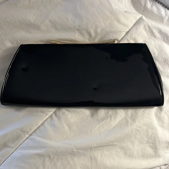 Vintage black patent leather clutch. - Picture 2 of 4